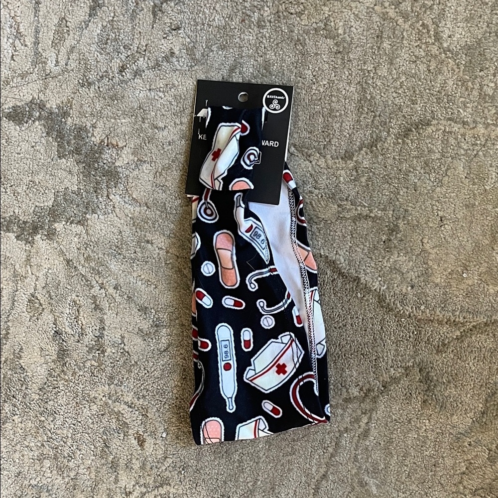 Medical Themed Black Headband